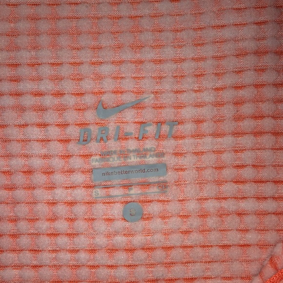 Nike Element Sphere Half Zip Long Sleeve Running Shirt Orange heathered - 2 - Picture 9 of 13